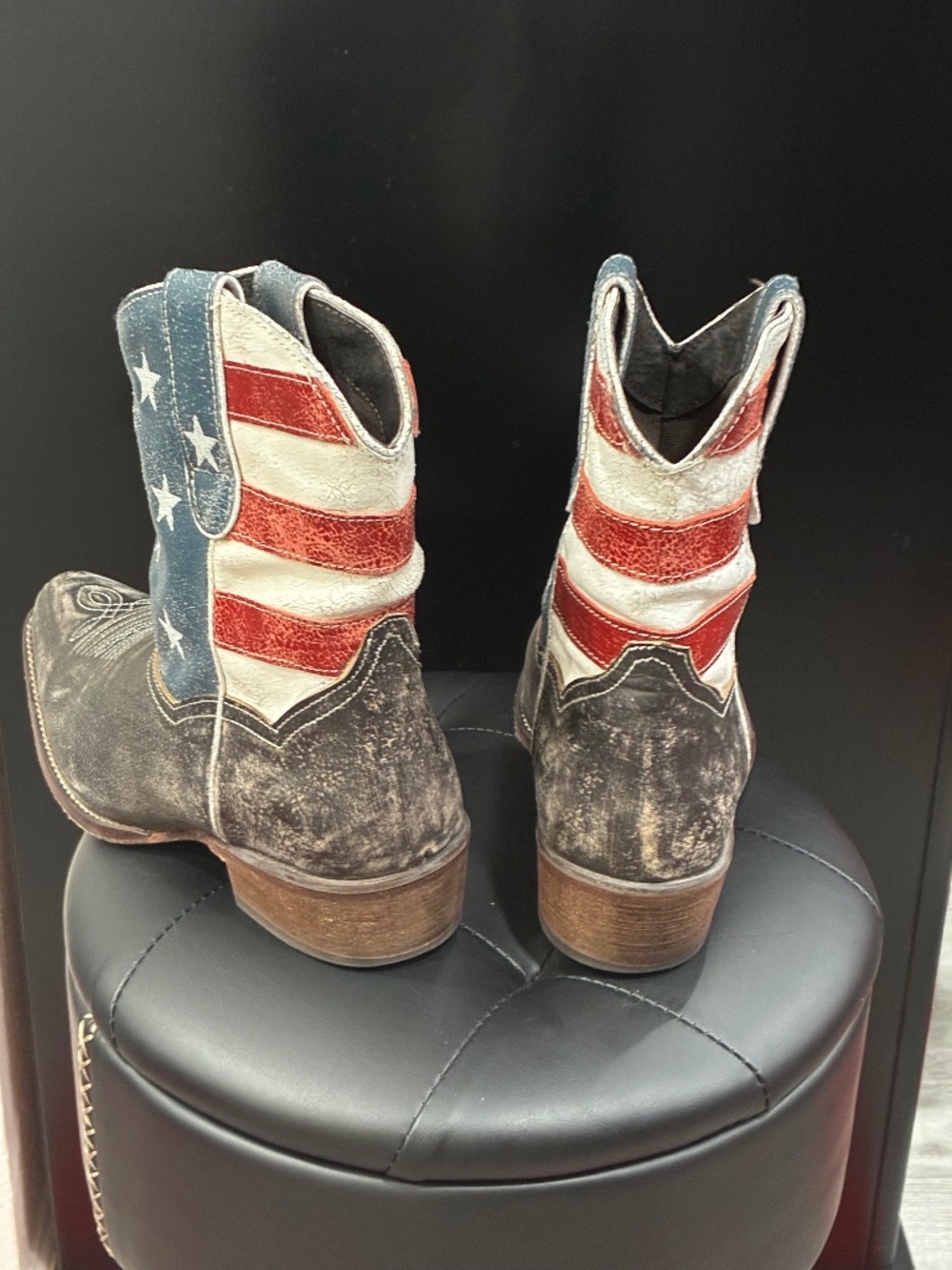 Patriotic cowboy booties